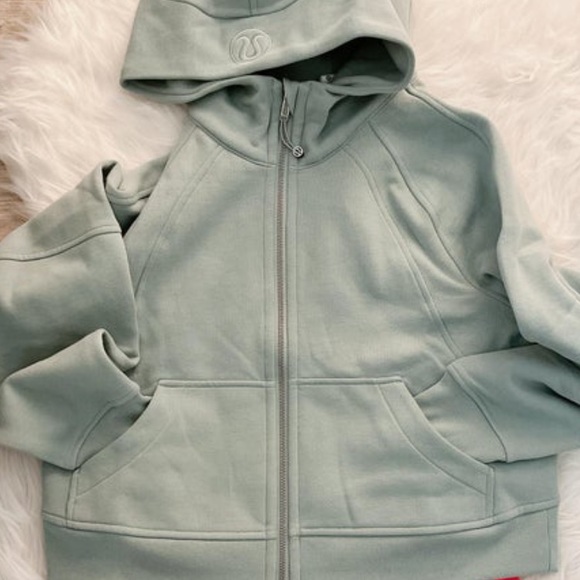 Lululemon Scuba Oversized Full-Zip * Silver Blue Size XS/S NWT - Picture 4 of 11